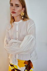 Seville Couture Blouse Pink Daisy by Jasmin Khezri Collection, view 2 of 4