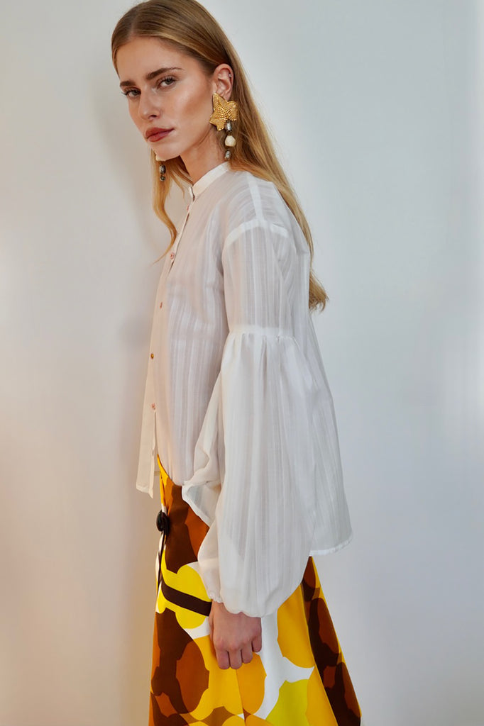 Seville Couture Blouse Pink Daisy by Jasmin Khezri Collection, view 4 of 4