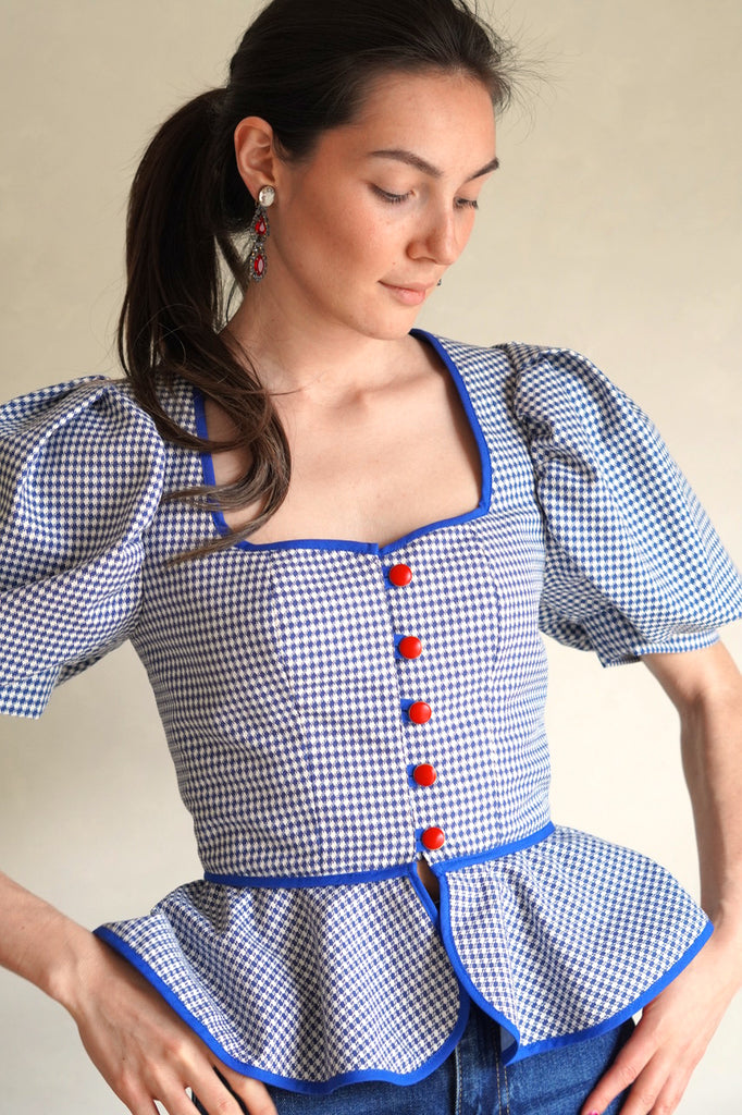 Mieder Blouse Vichy