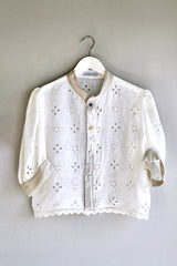 Palmier puff-sleeve blouse