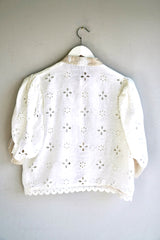 Palmier puff-sleeve blouse
