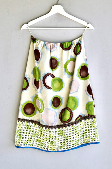 Vintage Marni skirt with crochet trim.
