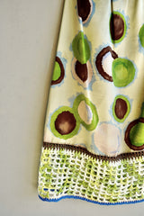 Vintage Marni skirt with crochet trim.