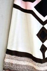 Tailor-made vintage diamond skirt.