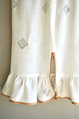 Vintage lace SOFIA pencil raffia skirt