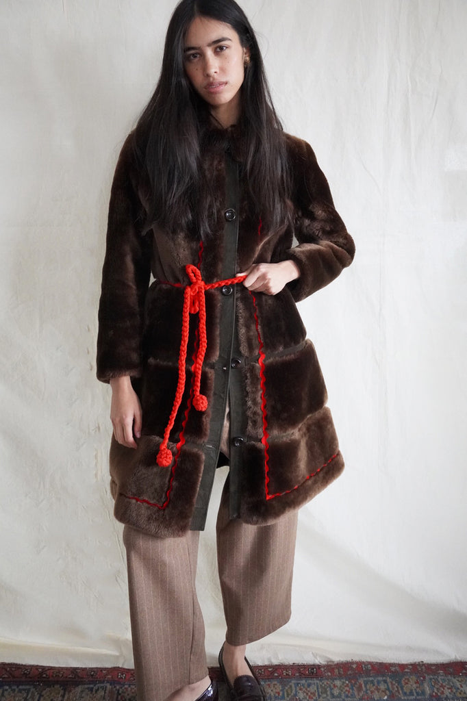 Upcycled Vintage Beaver Coat Stella