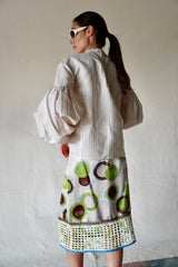 Vintage Marni skirt with crochet trim.