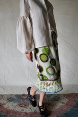 Vintage Marni skirt with crochet trim.