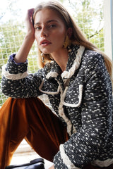 Petite Veste Sharon bouclé jacket by Jasmin Khezri Collection, view 2 of 7