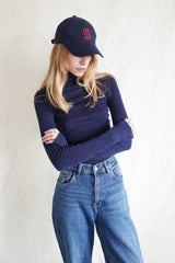 THE Cap "Monogram " (navy, red)