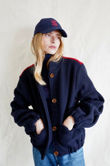 THE Cap "Monogram " (navy, red)