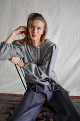 Colonelle Tunic. Grey Striped