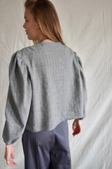 Colonelle Tunic. Grey Striped