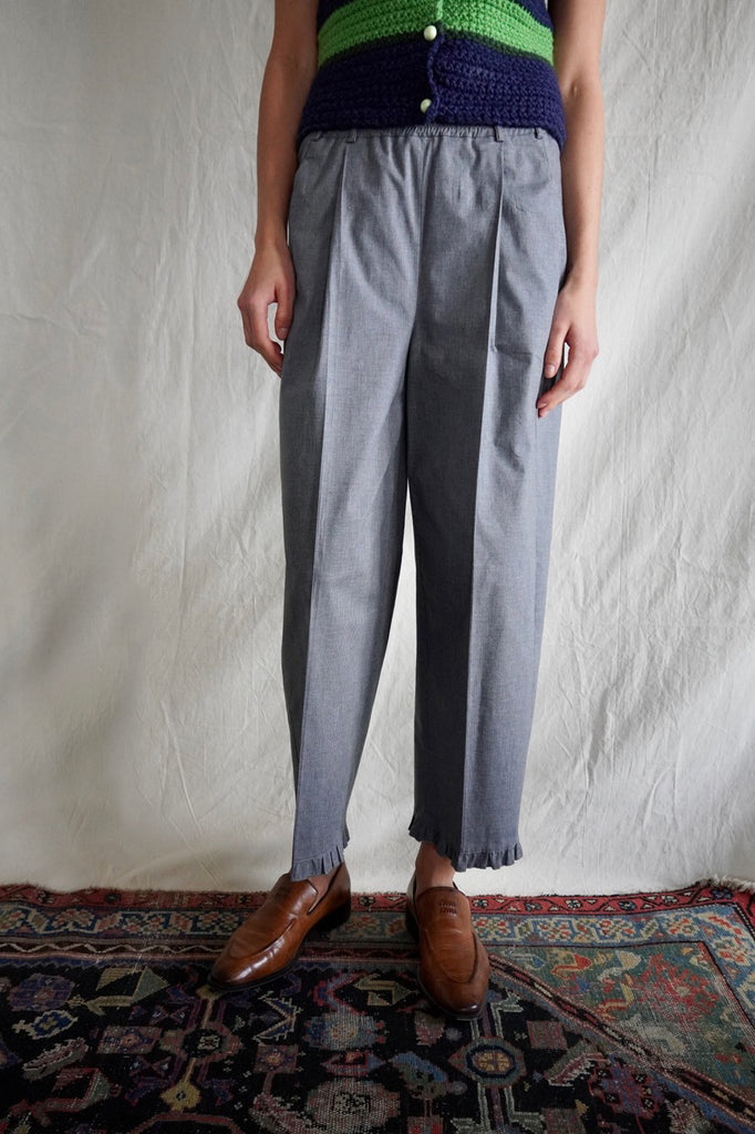 Serge Pants. Grey Striped