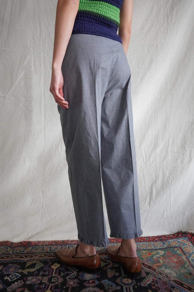 Serge Pants. Grey Striped