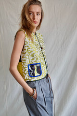 Reversible vest. Giraffe