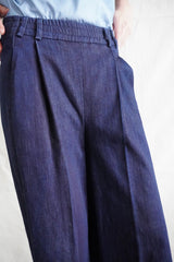Palazzo Pants. Japanese Raw Denim