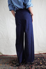 Palazzo Pants. Japanese Raw Denim