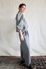 Marseille Flanelle Trousers – Off-White Pinstripes