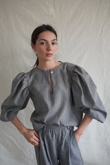 Colonelle Tunic. Grey stripes