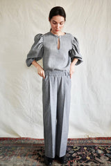 Marseille Flanelle Trousers – Off-White Pinstripes