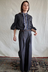 Palazzo Pants. Double Print. Dorian
