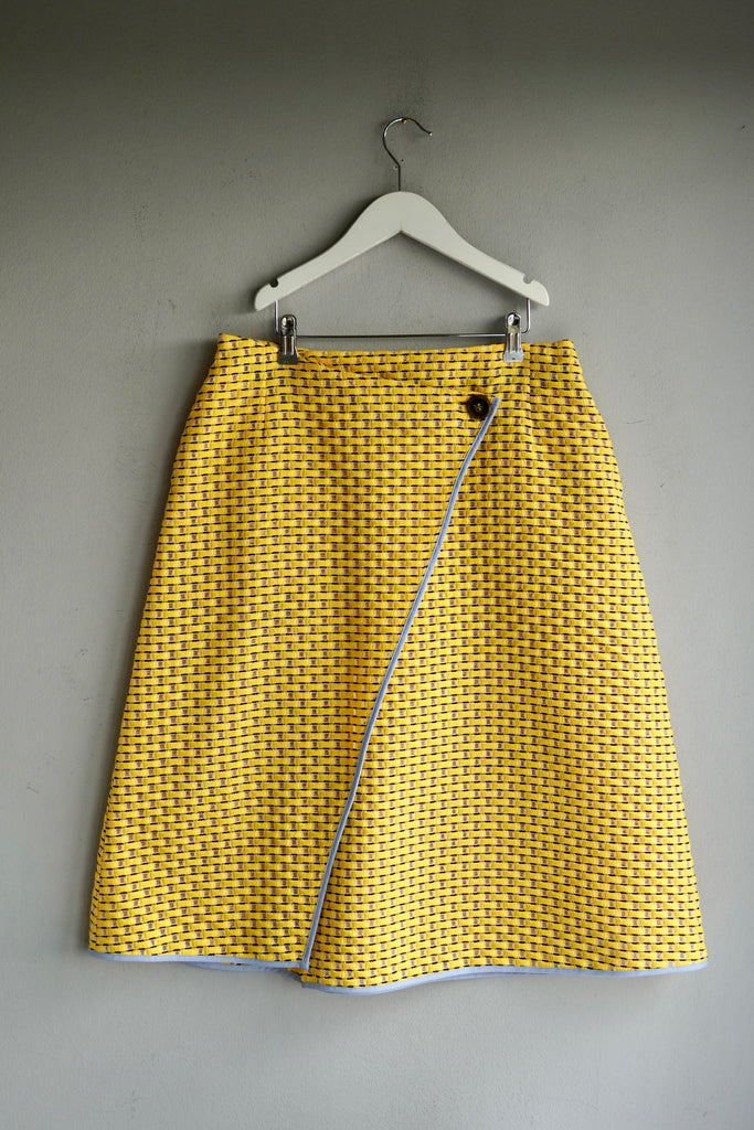 Yellow A-Line Skirt. Camille