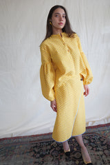 Yellow A-Line Skirt. Camille