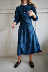 Skirt dress. Checkered