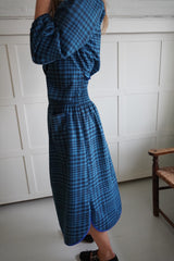 Skirt dress. Checkered