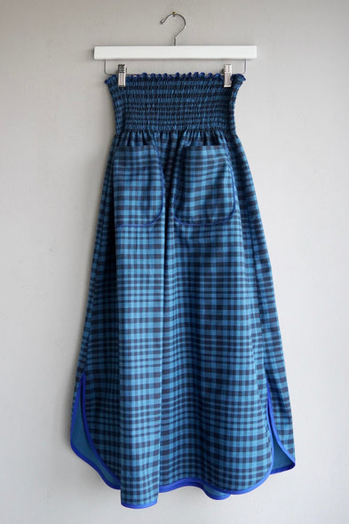 Skirt dress. Checkered