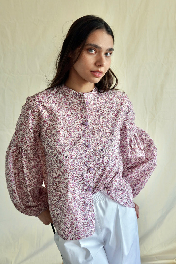 Seville couture blouse. Mille Fleurs