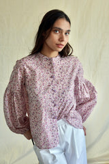 Seville couture blouse. Mille Fleurs