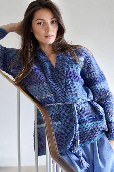Knitwear No.141. Summer Cardigan. Smeralda