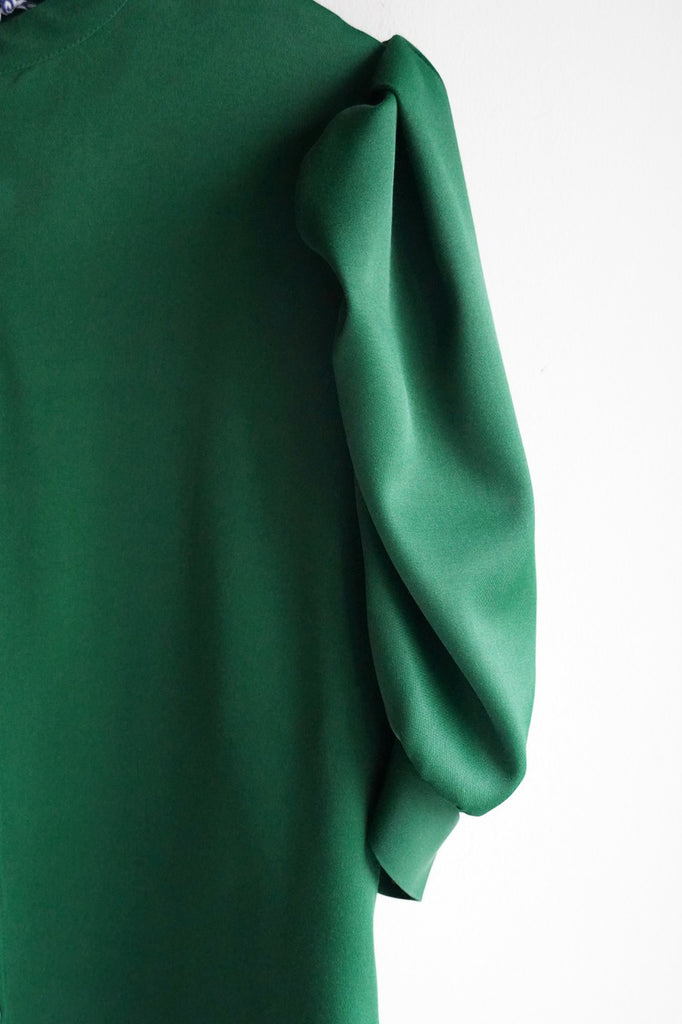 Green Georgette Blouse