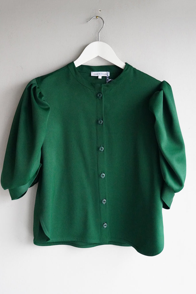 Green Georgette Blouse