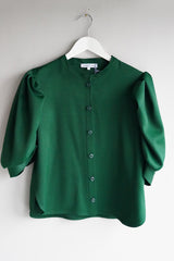 Green Georgette Blouse