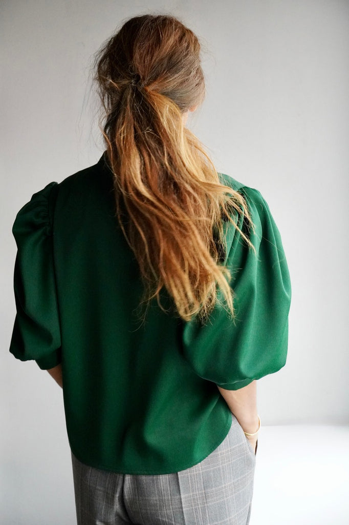 Green Georgette Blouse