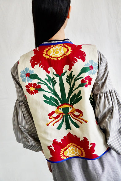 Reversible stripe vest. Jim Thompson