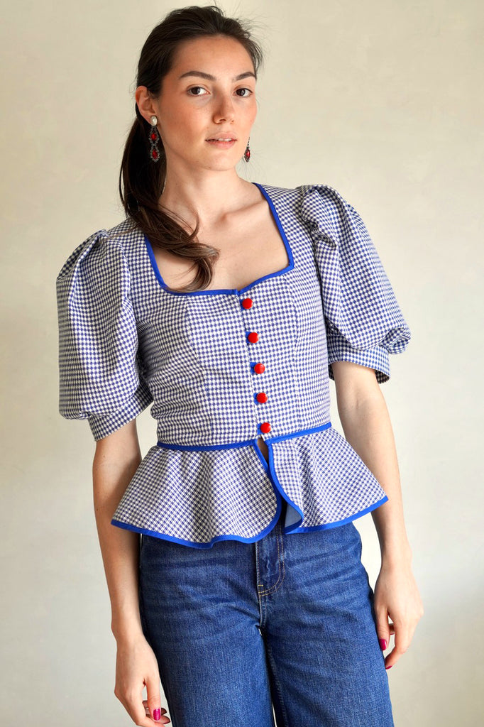 Mieder Blouse Vichy