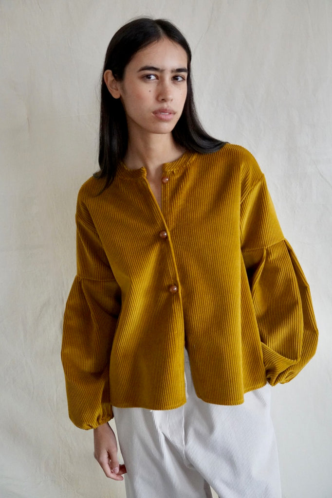 Seville couture Overshirt. Saffron Corduroy  Silvana
