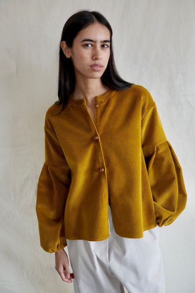 Seville couture Overshirt. Saffron Corduroy  Silvana