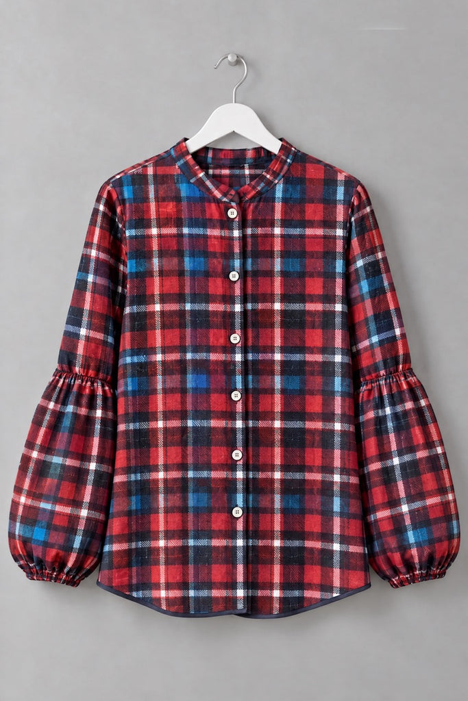 Seville Couture Shirt. Flannel Check