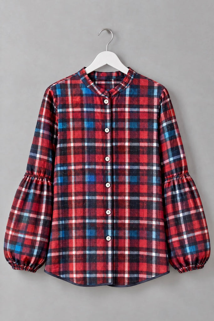 Seville Couture Shirt. Flannel Check
