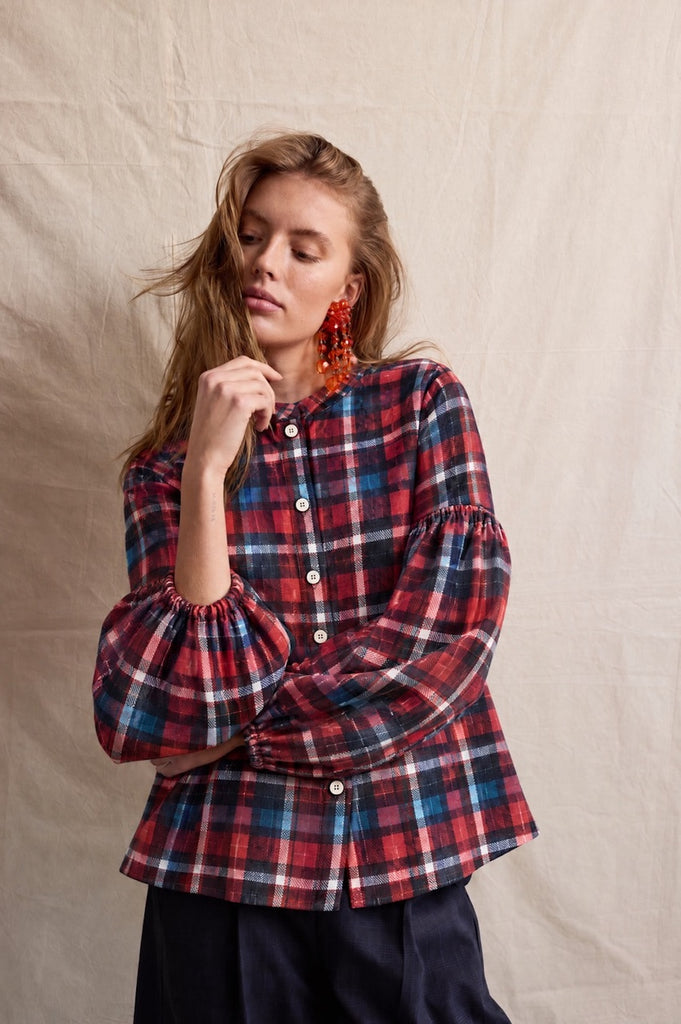 Seville Couture Shirt. Flannel Check