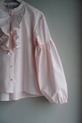 Seville couture blouse. Vichy Rose