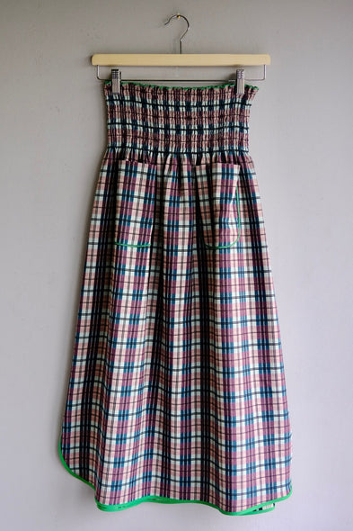 Skirt dress. Checkered