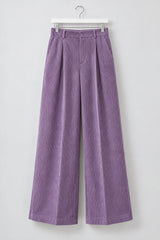 Palazzo Pants. Soft Violet Corduroy