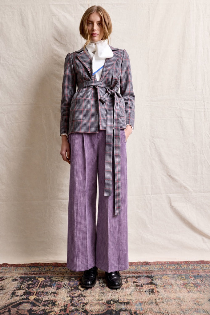 Palazzo Pants. Soft Violet Corduroy
