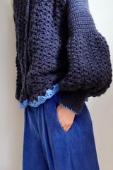 Knitwear No.145. Cardigan. Trumpet Sleeve